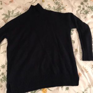 Gap Navy Blue Mock Neck Sweater